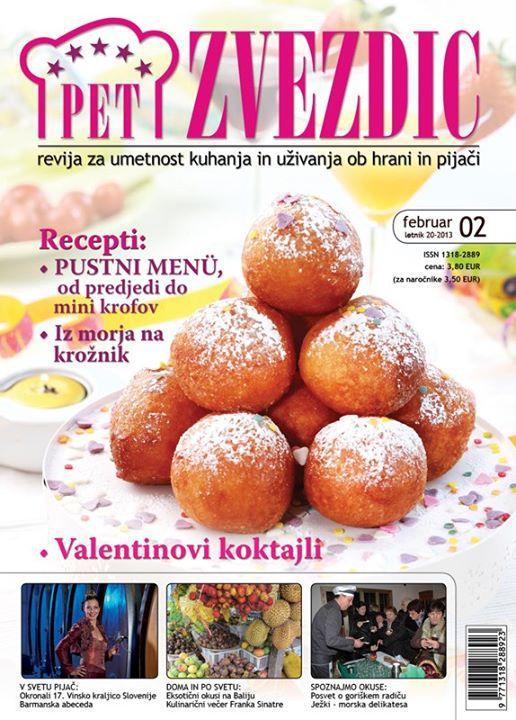 Kuharska revija Pet zvezdic, februar 2013