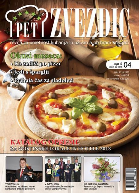 Kuharska revija Pet zvezdic, april 2013