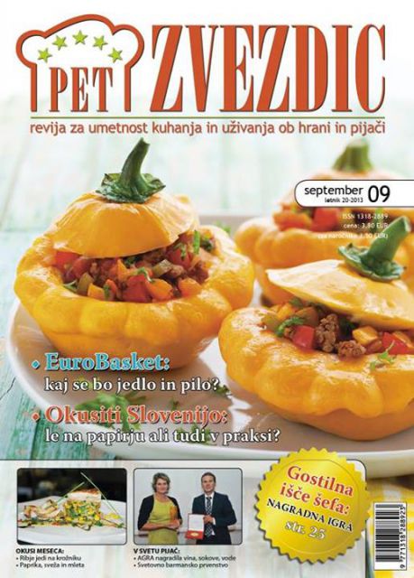 Kuharska revija Pet zvezdic, september 2013