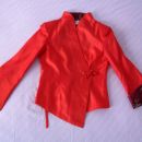 Ženska jakna, kitajski stil, velikost XS-S, rdeča, nenošena, 12 eur