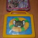 Komplet sestavljank puzzle kovček kock Piki Jakob in Sofia the first 10