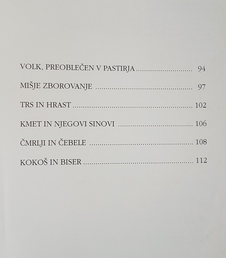 BASNI, J. De La Fontaine, Založba Grahovac,  10 e