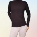 ZARA fino rebrast črn polpuli vel.piše L, vendar ustreza nekje S do M, 4e