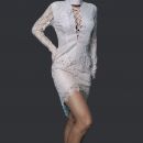 Elegantna čipkasta oblekica XS, 15 e