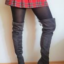 Overknee škornji, čez koleno, slim, 36, 20e