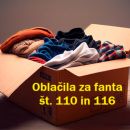Oblačila fant št, 110 in 116 (okoli 100 kom) oz po dogovoru, 100e