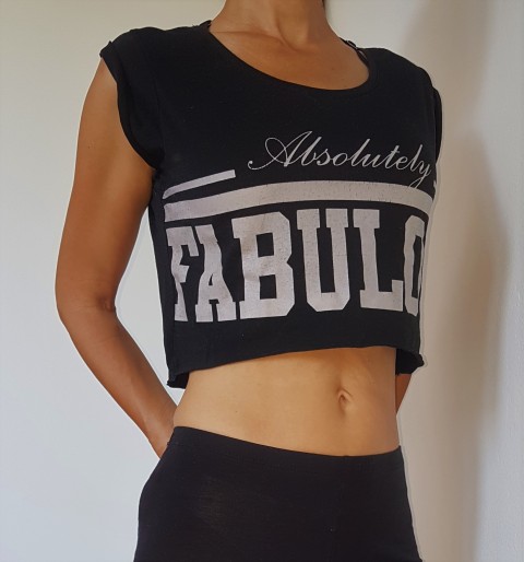 Športni crop top Absolutely Fabolous, XS-S, 2.5