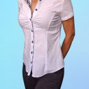 Ženska srajca oz bluza s kratkimi rokavi, XS, 4e