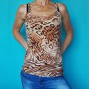 Leopard daljša majica z naramnicami, XS, 3e