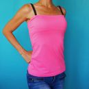 H&M roza neon top, 34. 4,5e
