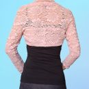 Roza čipkast bolero, XS-S, 3e