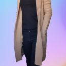 H&M pleten plašček, jopica, svetlo rjav XS-S, 4e