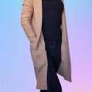 H&M pleten plašček, jopica, svetlo rjav XS-S, 4e