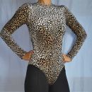 H&M Body z odprtim hrbtom, leopardji, XS, 5e