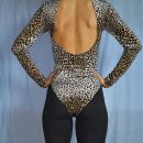 H&M Body z odprtim hrbtom, leopardji, XS, 5e