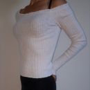 Bela majica off shoulders, XS, 3e