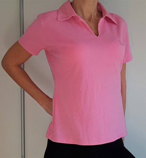 Roza majica s kristalčki, XS-S, 2e