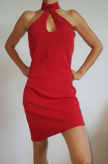 Rdeča lepa oblekica, 36 - XS, 4e