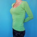 H&M zelena raztegljiva majica, XS, 1e