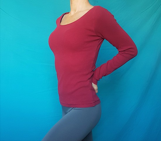 Bordo raztegljiva majica, XS, 2e