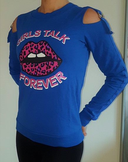 Zanimiva majica Girls Talk Forever, XXS-XS, 1,5e