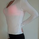 H&M polpuli majica, dekoltirana, lep model, XS, 3,5e