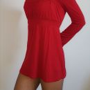 Rdeča tunika s prišitima trakovoma, xs, 7 e