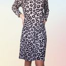 Leopard obleka, prijetna, tudi za manjše št, 5 e