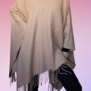 ONLY pončo s franžami bež, UNI, 15 e