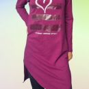 Asimetrična tunika oz obleka, XS-S, 5e