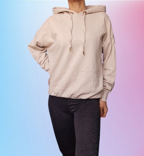H&M bež majica s kapuco, M, 3.5e