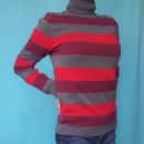 Črtast topel puli oz tanjši puloverček, XS, 2e