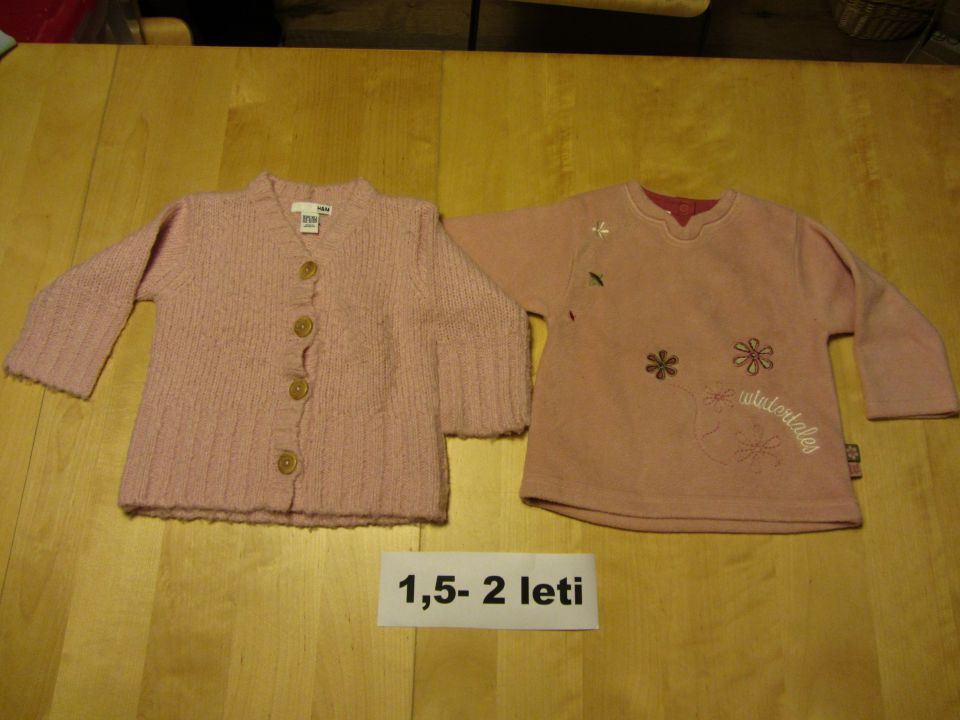 1 termoflis pulover H&M, 1 jopica H&M: komplet 9€ ali posamezni 5€/kom