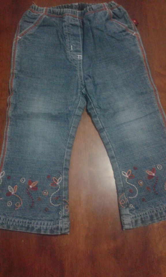 Jeans hlače, malo podložene št. 86, 3eure