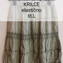 KRILO - št.L ■čipka, olivno ■100% bombaž ■SANPRIT