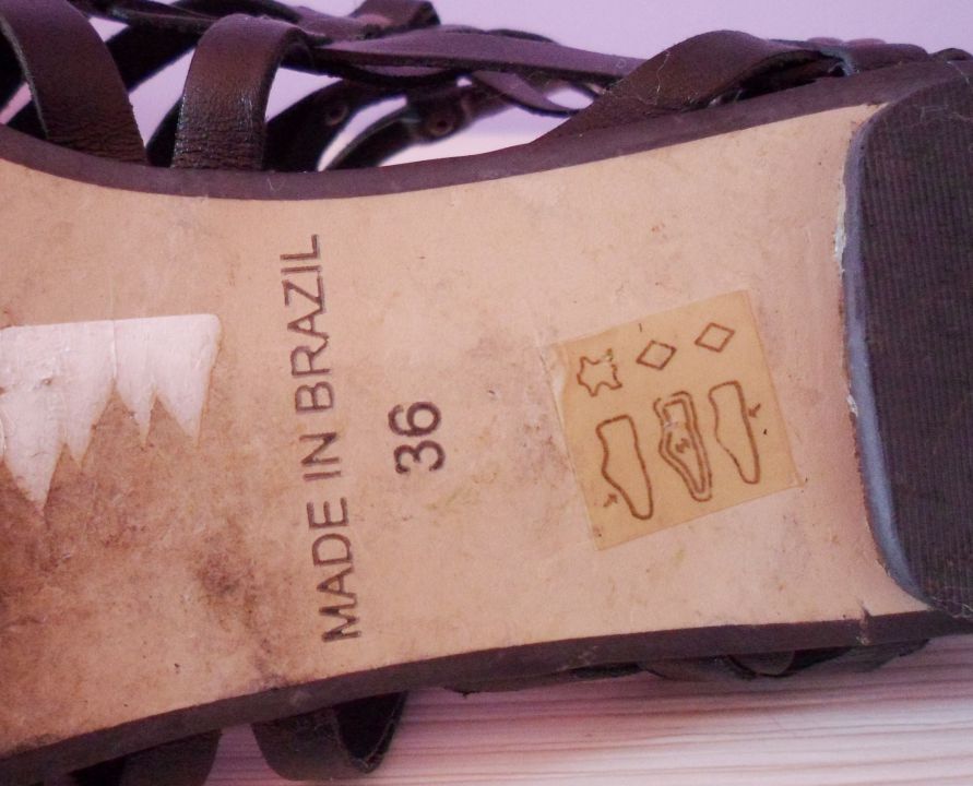 Usnjeni gladiatorski sandali (36) 7 EUR