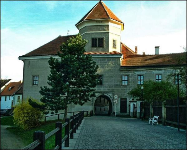 češka: srednjeveško mesto telč - foto