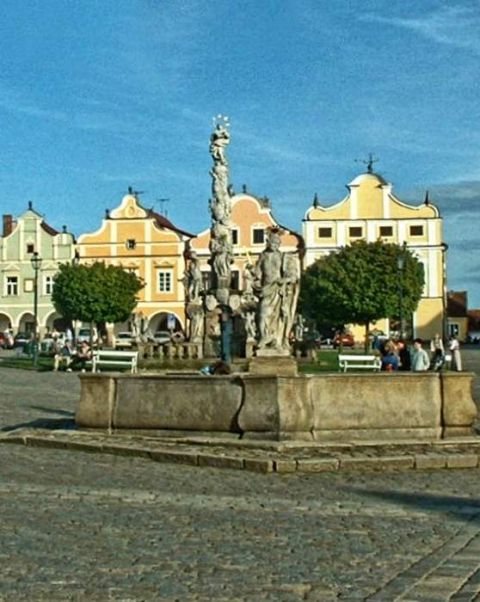 češka: srednjeveško mesto telč - foto