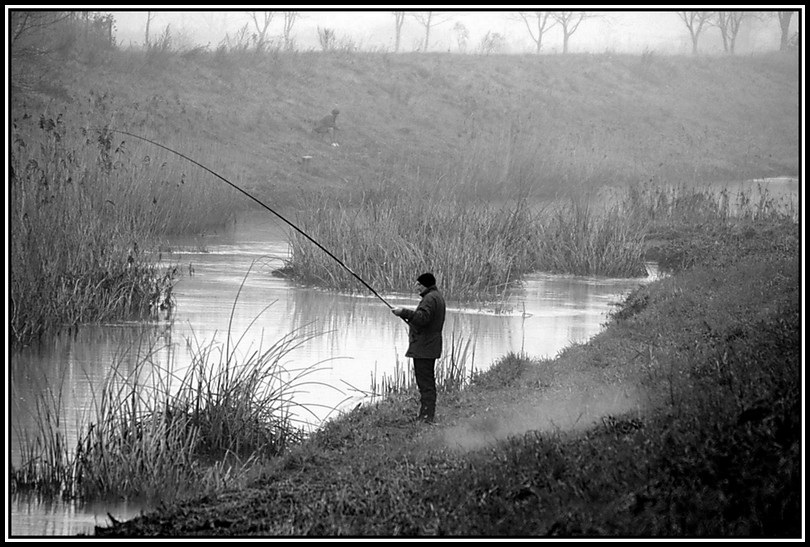 fishing on the river