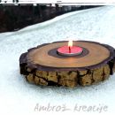 SVEČNIK OREH, premer: 15 cm; 18 €