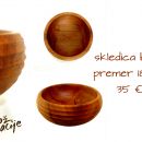 skledica brek, z reliefnimi linijami; premer 18 cm; 35 €