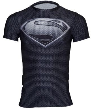 Moška siva majica Superman - kratek rokav
