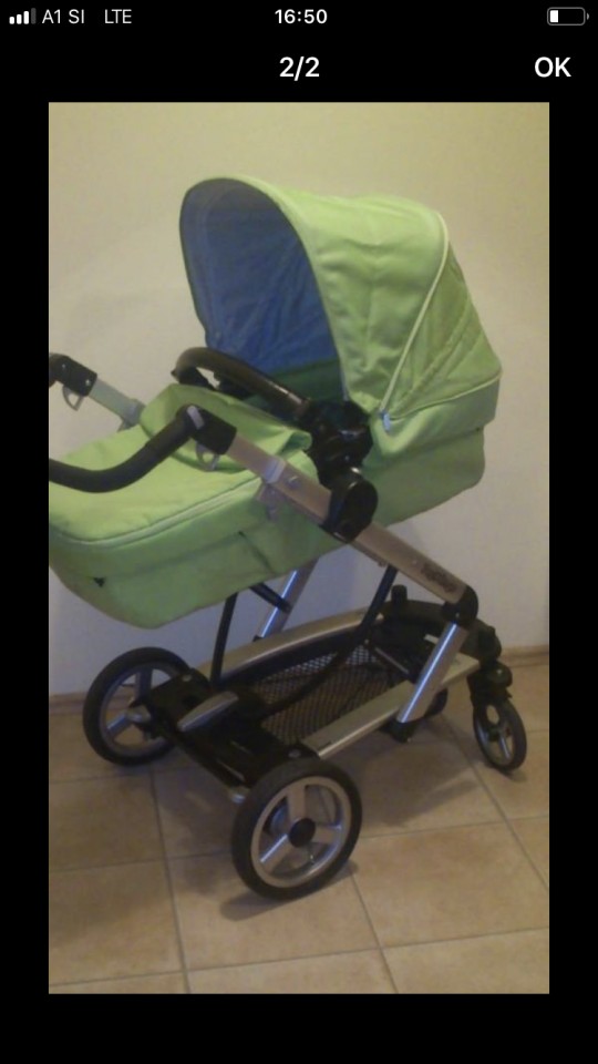 Otroski vozicek peg perego prodan - foto povečava