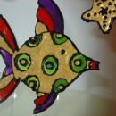 Mediteran swap - dobila od mice (window color riba in zvezda, že namontirani na ogledalu v