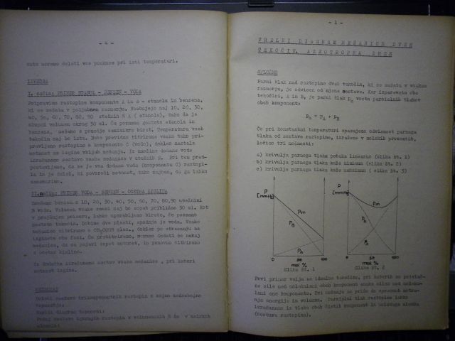 FIZIKALNO-KEMIJSKE VAJE, 1963-5