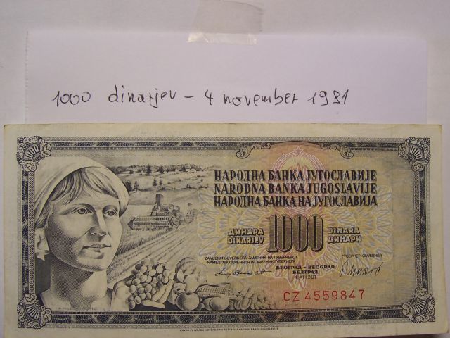 1000 din 4 november 1981 - XF