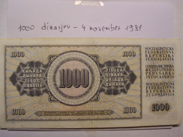1000 din 4 november 1981 - XF