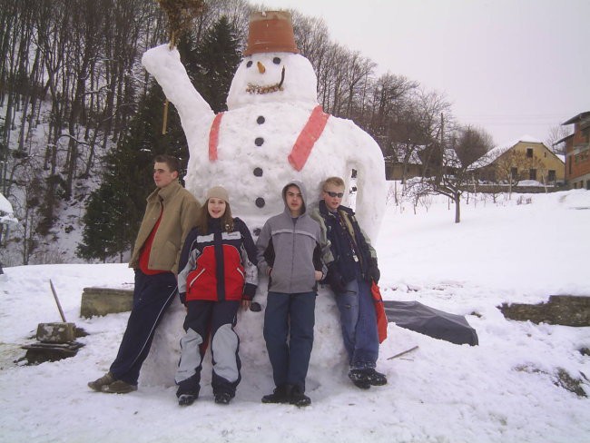 Snežak - foto povečava