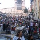 Znamenite Španske stopnice na Španskem trgu v Rimu
