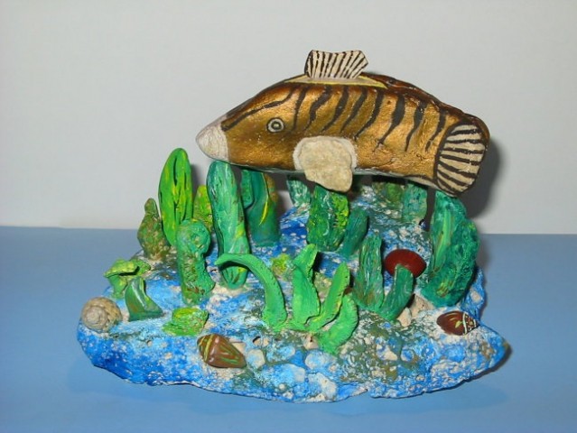 Riba in morsko dno (še nedokončan izdelek)
